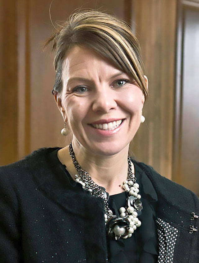 Jennifer Riordan of Albuquerque, New Mexico, a bank executive, died after being partially sucked out a window of a Southwest Airlines Boeing 737 that blew an engine on Tuesday. (Marla Brose/The Albuquerque Journal via AP)
