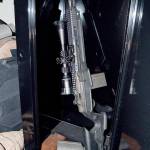 During a search of the house, officers also found suspected methamphetamine and a military-style Springfield Armory rifle. (Monroe Police Department)