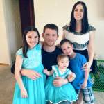 Gilbert Matt Negrete and his wife, Alyss, pose with their children (from left) Aubree, Mya and Camren. Negrete, an Army veteran who served in Iraq and Afghanistan, is in jail awaiting trial for attempted assault and other crimes after he allegedly pulled a knife during an altercation with veteran clinic staffers in January in White City, Oregon. (Courtesy of Alyss Negrete via AP)