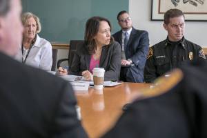 Cantwell discusses opioid crisis as diversion center opens