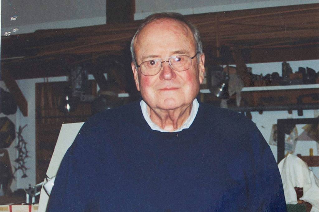 Artist Philip McCracken at his home. (Family photo)