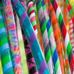 A selection Shannon Dey Zuanichs handmade hoops on the first day of the Snohomish Farmers Market in Snohomish on May 3. (Kevin Clark / The Herald)                                A selection of Shannon Dey Zuanichs handmade hoops are on display on the first day of the Snohomish Farmers Market in Snohomish on May 3. (Kevin Clark / The Herald)