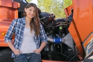 McKenzie Budrow won the state championship for Diesel Equipment Technology and will be advancing to the national competition, which will be held in Kentucky. (Kevin Clark / The Herald)