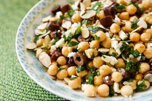 This Mediterranean chickpea salad makes a pantry staple classy