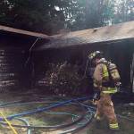 Heavy damage, but no injuries, were reported in a house fire Wednesday in the 22100 block of 92nd Avenue W in Edmonds. (South County Fire)