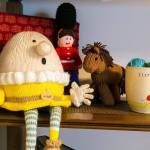 Sample of Kim Paynes knitting dot her knitting room at her home in Everett on May 13, 2018. (Kevin Clark / The Herald)