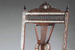 Unusual pair of Moorish chairs make for great accent piece