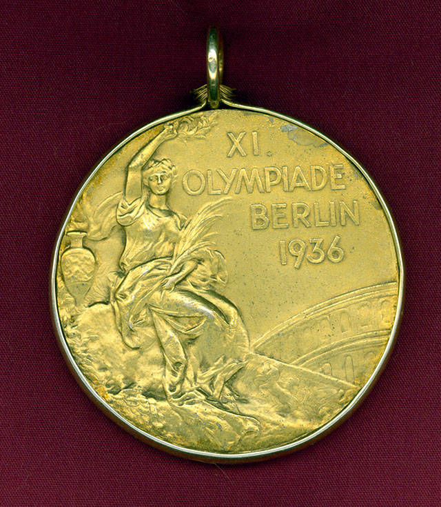 The gold medal Joe Rantz won at the 1936 Olympics in Berlin. (Courtesy of Jen Huffman)