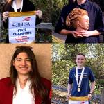 Clockwise from top left: Caithlyn Angel, Joshua Thompson, Logan Beck, McKenzie Budrow