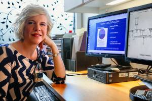 Working in the Comprehensive Breast Center at the Women and Childrens Pavillion at Providence Regional Medical Center Everett, Joy Varady helps people find out if they have certain genes that indicate a propensity for cancer. (Dan Bates / The Herald)