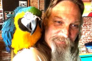 Sally is a parrot about town