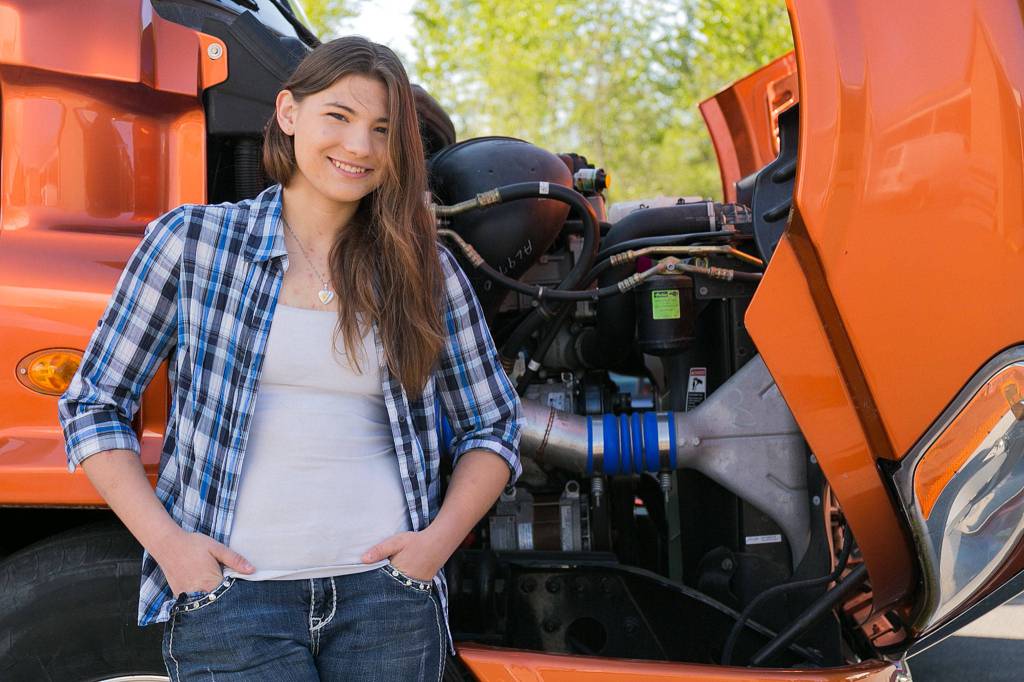 McKenzie Budrow won the state championship for Diesel Equipment Technology. (Kevin Clark / The Herald)