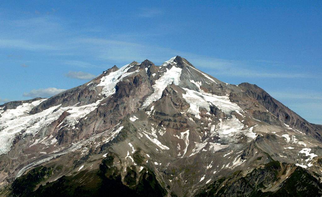 Glacier Peak as seen from the east, near Darrington, in 2004. (Michael Martina / The Herald)