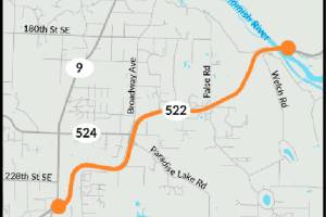 Overnight work could slow traffic on Highway 522 this summer