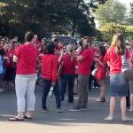 About 150 teachers and other staff packed the meeting of the Mukilteo School Board on May 14 to demand renegotiation of their contract. (Andrea Brown / Herald file)