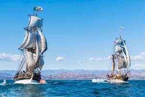 Set sail for the 18th century aboard salty square-riggers