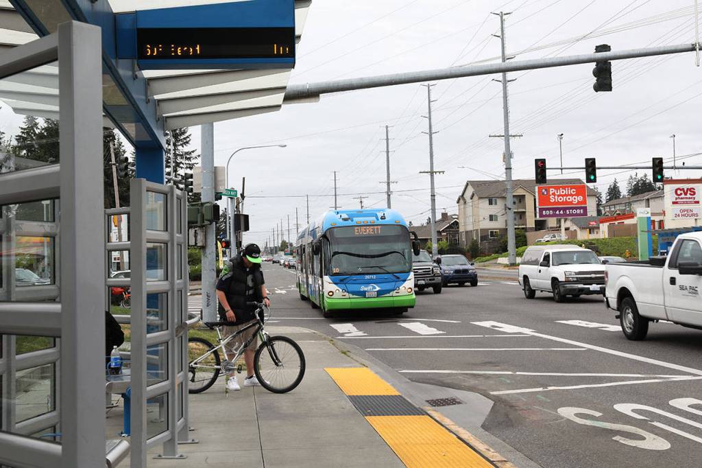 Snohomish County wants to encourage development in areas that have the infrastructure to handle growth, such as along Highway 99. (Lizz Giordano / The Herald)
