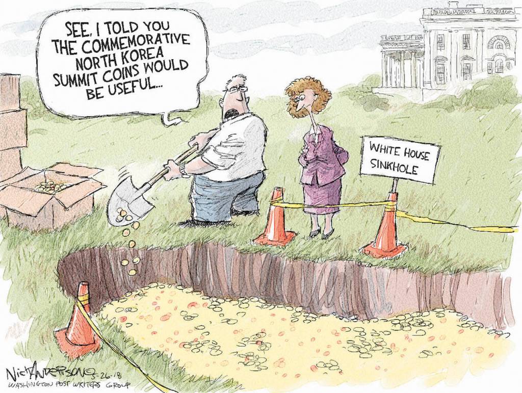 Editorial cartoons for Tuesday, May 29