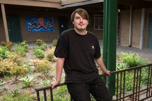 Dakota Brown at Scriber Lake High School on Thursday, May 31, 2018 in Edmonds, Wa. (Andy Bronson / The Herald)