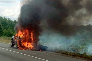 Vehicle fire snarls traffic on I-5 near Marysville