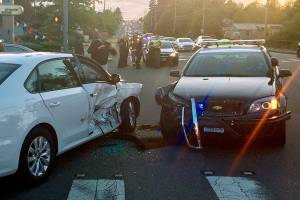 Deputy’s patrol car involved in accident; no serious injuries