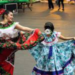 Leticia Ibarra, 12, and Devani García, 8, perform at a Festival of World Cultures, held May 18 at Totem Middle School in Marysville. (Contributed photo)