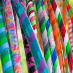 A selection Shannon Deys handmade hoops on the first day of the Snohomish Farmers Market in Snohomish on May 3. (Kevin Clark / The Herald)