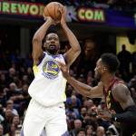 Warriors push Cavs to brink with 110-102 win in Game 3