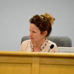 Planning Commission member Shannon Williams listens during a planning commission meeting Monday. At the meeting, she said People who want to be here will work for it during a discussion about the goals of the housing element of the comprehensive plan. The timeline of the almost-complete element shifted significantly because of her and other members concerns. Photo by Laura Guido/Whidbey News Group                                Island County Planning Commissioner Shannon Williams listens during a meeting on June 11. People who want to be here will work for it, Williams said during a discussion about the goals of the housing element of the comprehensive plan. (Laura Guido / Whidbey News Group)