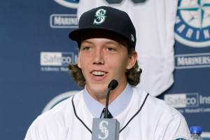 Journey for M’s top pick started on a mound in his backyard