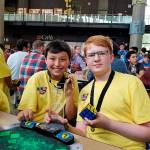 Forest View Elementary School students Jonathan Truchot and Logan Wiltse rank No. 1 and No. 2 in the state in the You Can Do the Rubiks Cube Speed League. (Contributed photo)