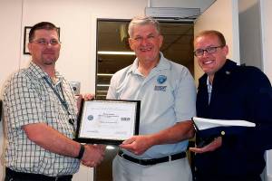 Providence supervisor honored by Coast Guardsman