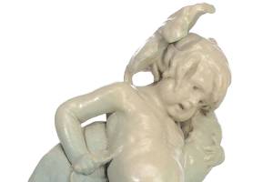 Wear and tear of this antique fountain adds to its romance