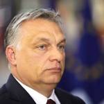 Hungarian Prime Minister Viktor Orban arrives for an EU summit at the Europa building in Brussels on Thursday. (AP Photo/Olivier Matthys)