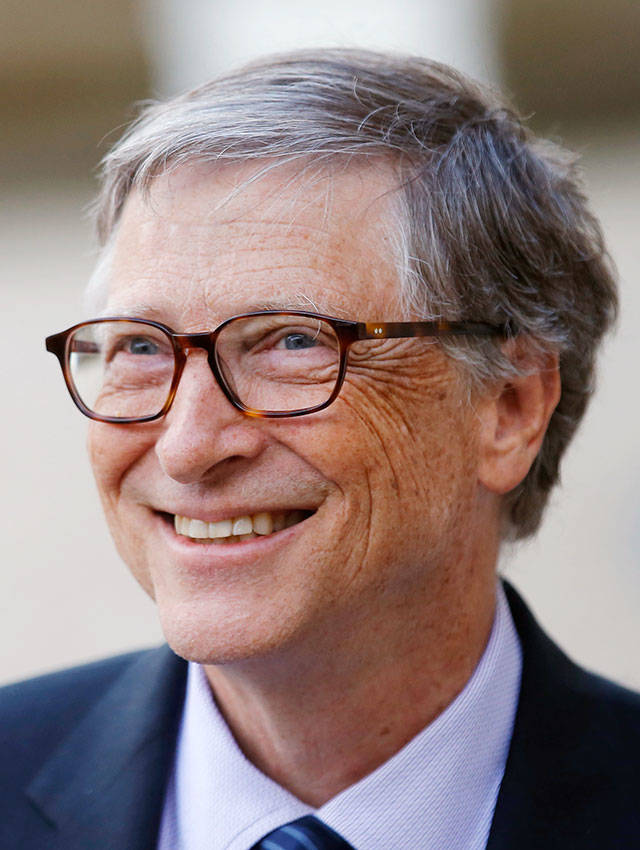 In this April 16 photo, Bill Gates, Co-Chair of the Bill & Melinda Gates Foundation, talks to the media after a meeting with French President Emmanuel Macron at the Elysee Palace in Paris. (AP Photo/Michel Euler, File)