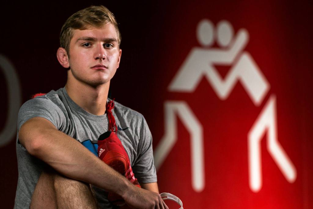 Stanwoods Mason Phillips is The Heralds Athlete of the Year and will attend University of North Carolina. (Kevin Clark / The Herald)