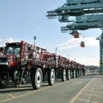 The Port of Everett seaport specializes in heavy equipment, like these tractors. (Port of Everett)