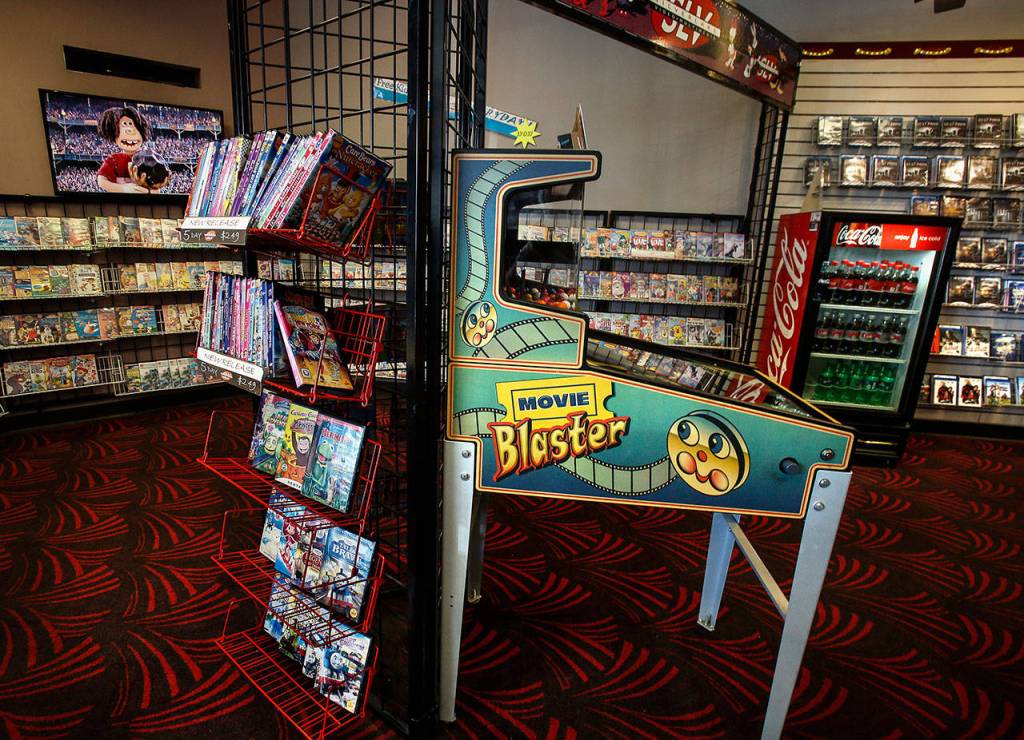 Theres a childrens area at Silver Lake Video. (Dan Bates / The Herald)