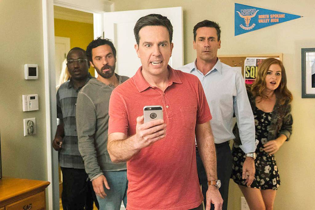 Despite boasting a great ensemble and a premise tailor-made for fans of past comedy hits, recently released Tag took in a disappointing $14.9 million in its debut. (New Line Cinema)