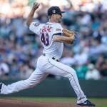Newly-paid LeBlanc stellar as Mariners beat Angels 4-1