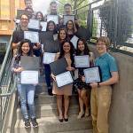 The South Everett-Mukilteo Rotary Club recently recognized its 2018 scholarship recipients from Mariner, Cascade and Kamiak high schools. (Contributed photo)