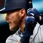 Mariners catcher Chris Herrmann prepares for an at-bat during a game against the Orioles on June 25, 2018, in Baltimore. (AP Photo/Patrick Semansky)