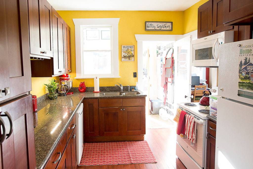 Natural light flows into the Seals kitchen. (Ian Terry / The Herald)