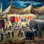 Yvonne Twining Humbers Closing Circus is on display at the Cascadia Art Museum in Edmonds.