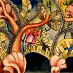 Blanche Morgan Loseys stage design for Androcles and the Lion, performed by Seattles Negro Repertory Co.