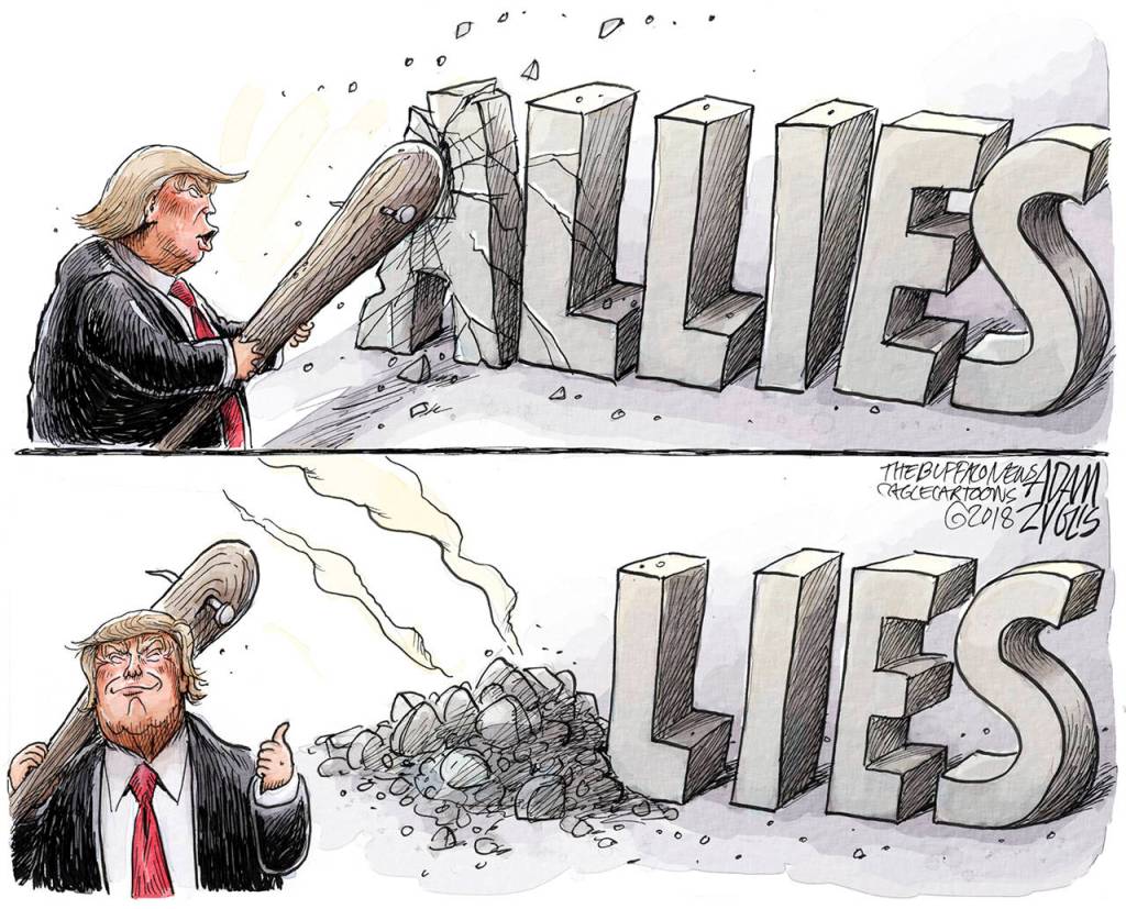 Editorial cartoons for Wednesday, July 18