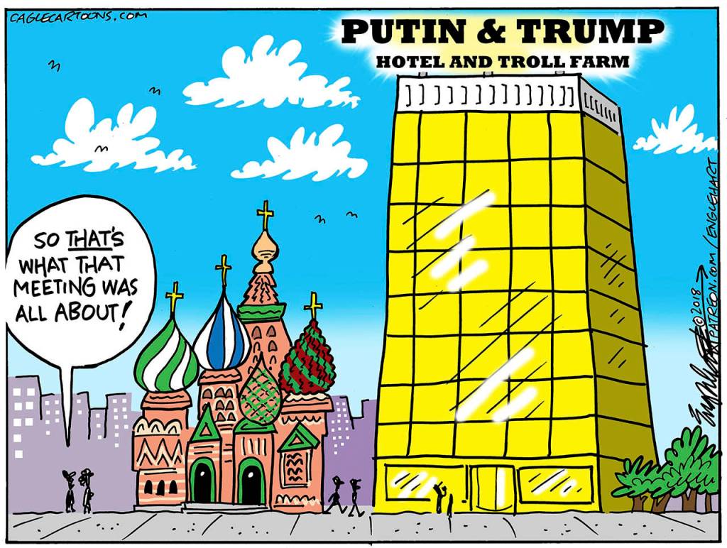 Editorial cartoons for Wednesday, July 18