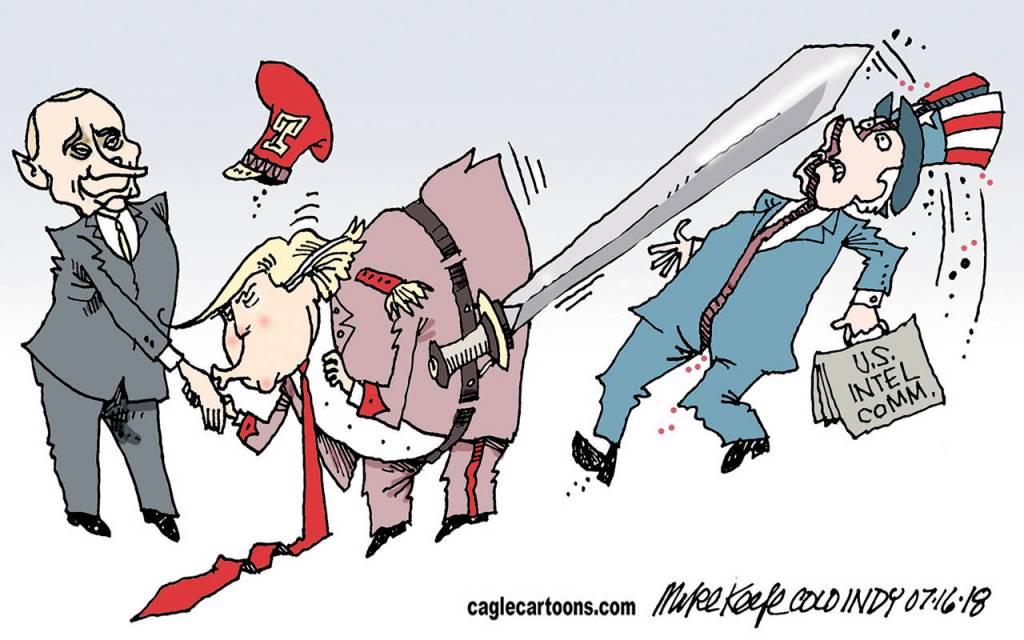 Editorial cartoons for Wednesday, July 18