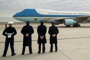 New Air Force One will be red, white and blue, Trump says