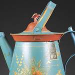 Antique watering can made in Aesthetic style in 19th century